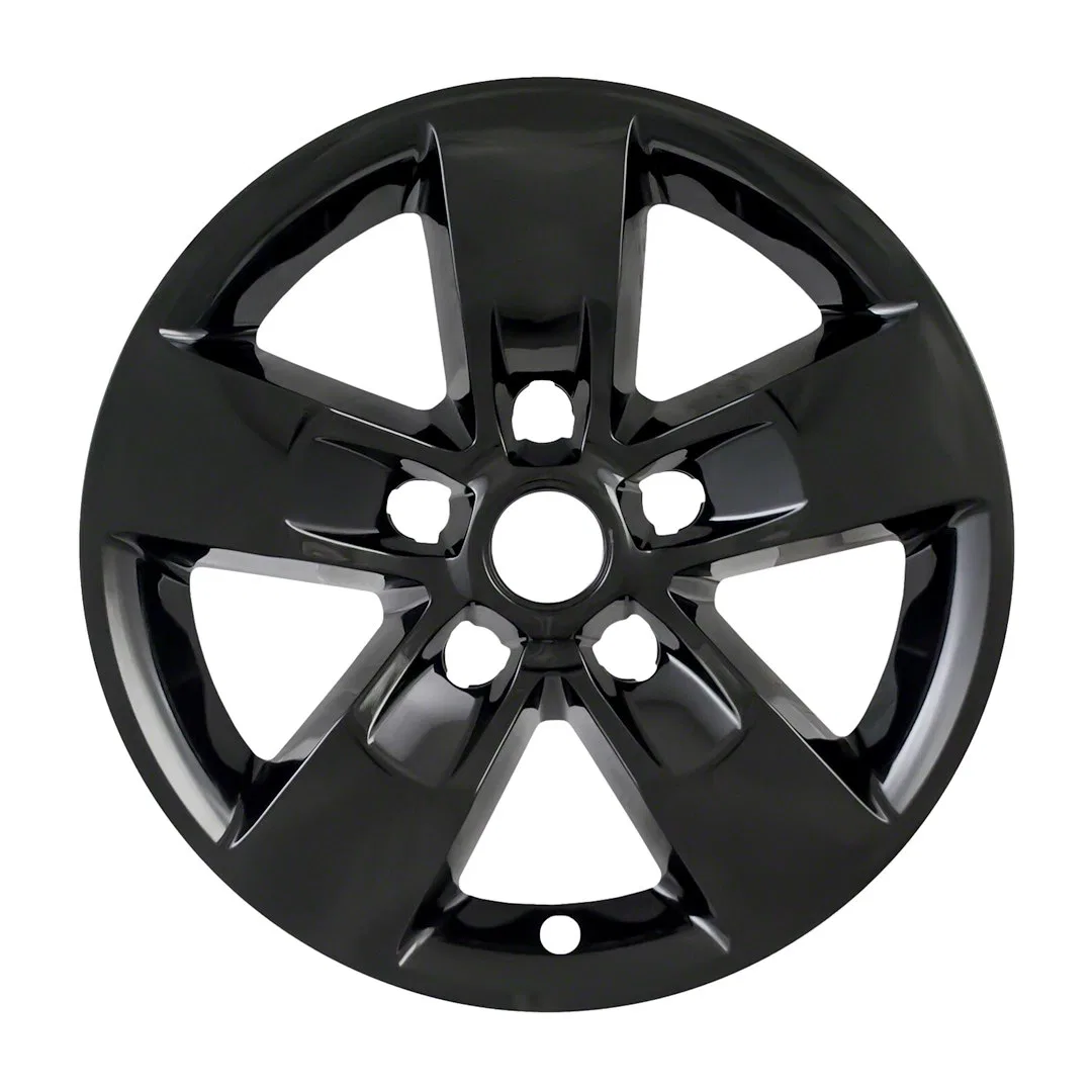 IWCIMP345BLKN – COAST2COAST Wheel Skin, 17 Inch 5 Spokes Snap-On Painted Gloss Black ABS Plastic Set Of 4